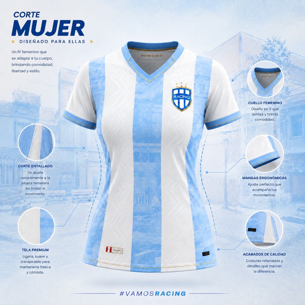 Camiseta oficial para mujer 2026