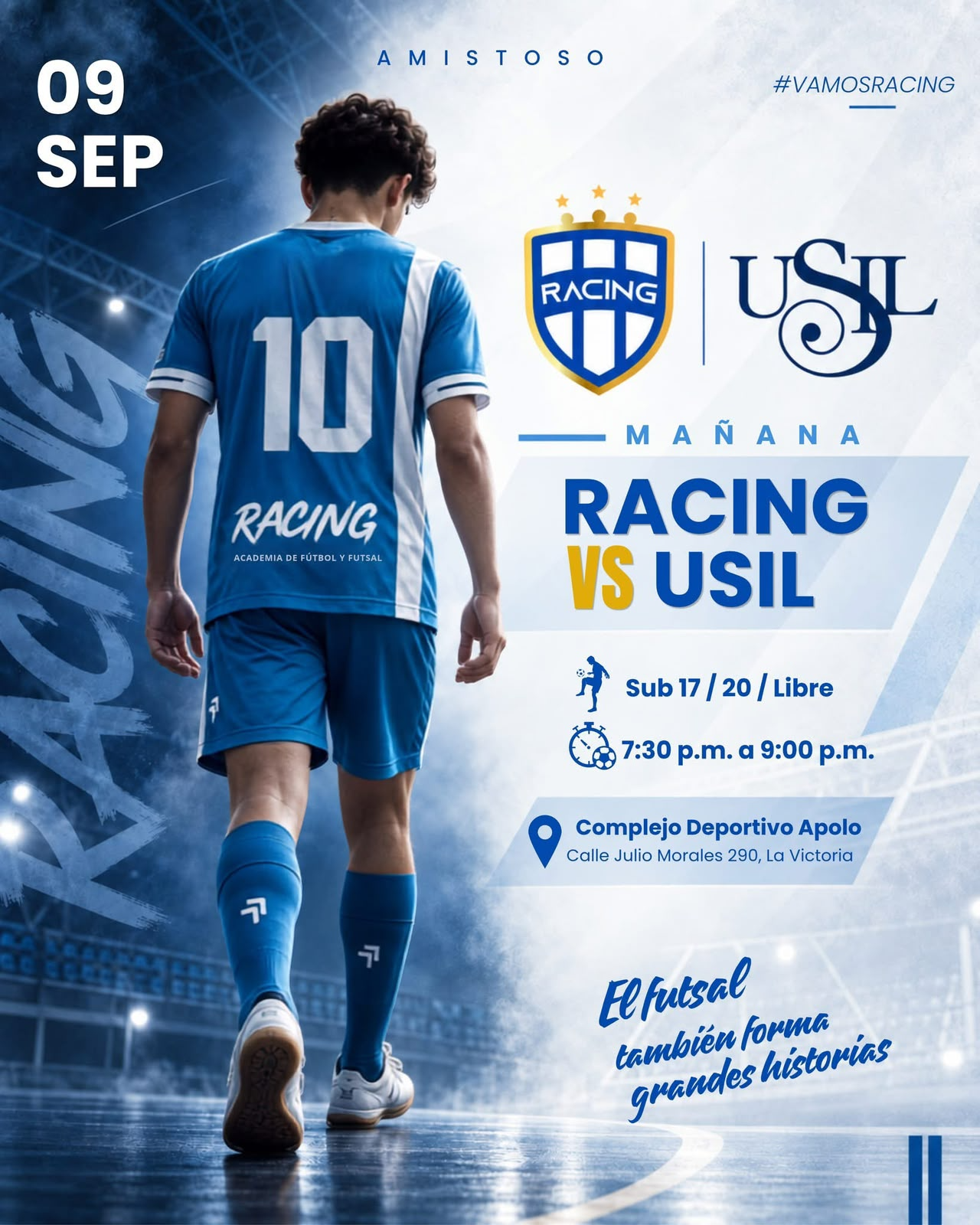 Racing midió su futsal ante USIL y dejó una señal clara de futuro